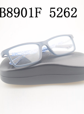 RX近视眼镜框架TR90材质高鼻托超轻碳纤维镜腿RB8901F 5262蓝色