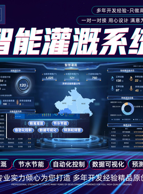 智慧农业灌溉系统云平台定制自动化控制精准灌溉可视化预测预警