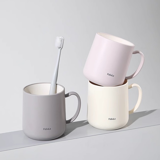 新款简约高颜值塑料漱口杯家用