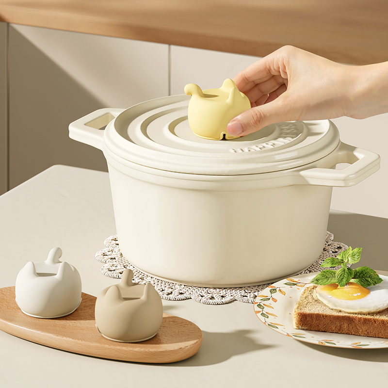 耐高温硅胶防烫锅盖帽隔热套