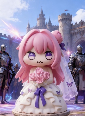 花嫁Doro桃乐丝Q版手办粉狗手办动漫摆件公仔圣诞生日礼物玩具