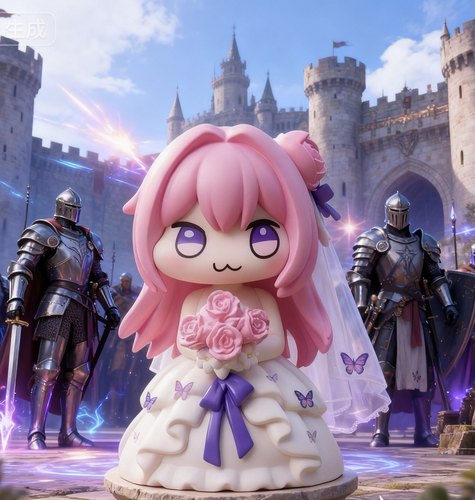 花嫁Doro桃乐丝Q版手办粉狗手办动漫摆件公仔圣诞生日礼物玩具