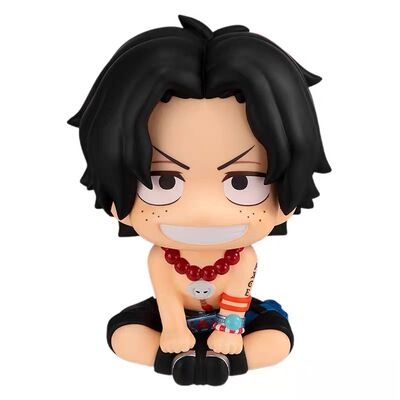 Megahouse Look Up 海贼王 艾斯 路飞 Q版手办礼物 桌面车载摆件