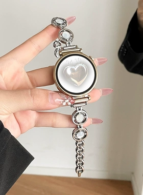 适用华为gt5小众石纹gt3pro女款高级感gt2gt1女士简约watch4表带