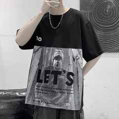 Summer Hong Kong style trend versatile casual loose short sleeve T-shirt for men and women