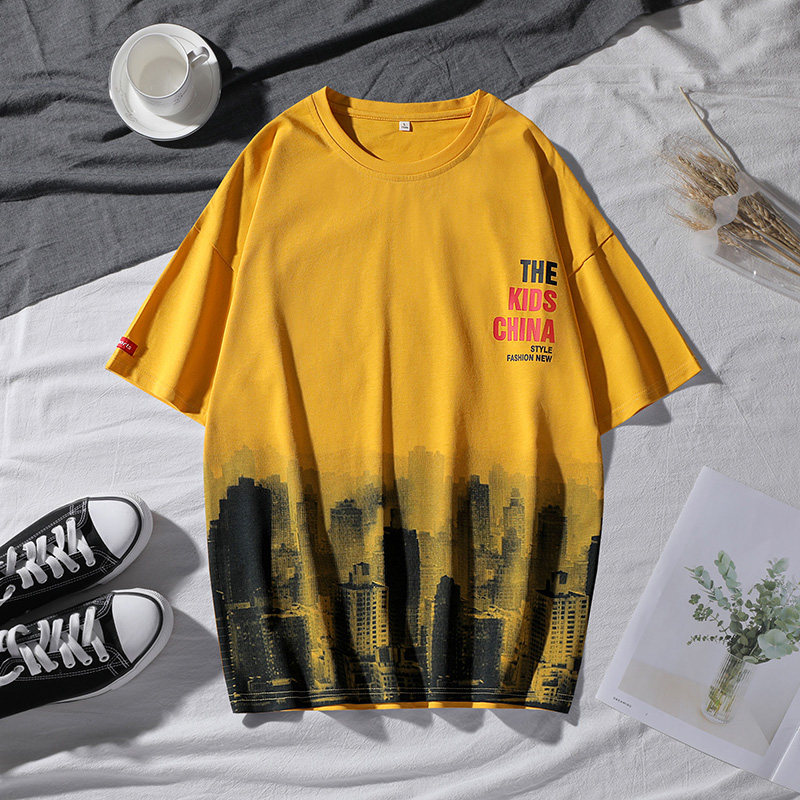 平鋪日系男短袖恤男潮流潮牌夏季男裝半袖潮