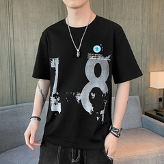 New cotton summer short sleeve men's T-shirt