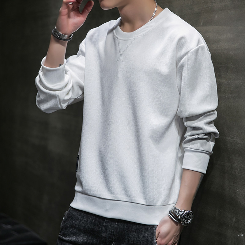 Corridor autumn men's new Pullover Sweater loose Crew Neck Long Sleeve T-Shirt