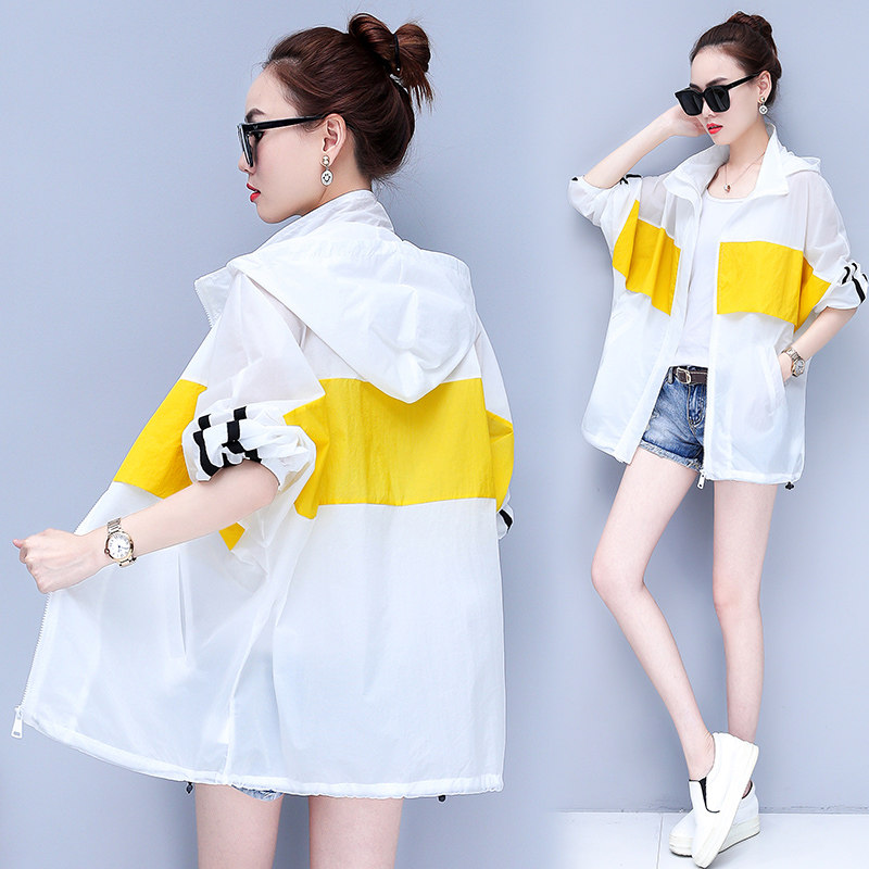 防曬衣女中長款2019夏季新款韓版寬松連帽防紫外線沙灘防曬服薄款在類目 女裝/女士精品, 短外套中 - 來自Buy2taobao.com提供專業的淘寶代購服務