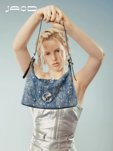 JACD [Starbag] Flash Drill Hot Girl подмыслы 2024 Новое оборудование Girl Water Water Water Denim Buns Сумка