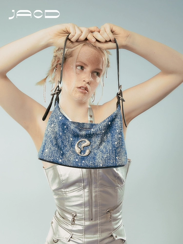 JACD [Starbag] Flash Drill Hot Girl подмыслы 2024 Новое оборудование Girl Water Water Water Denim Buns Сумка