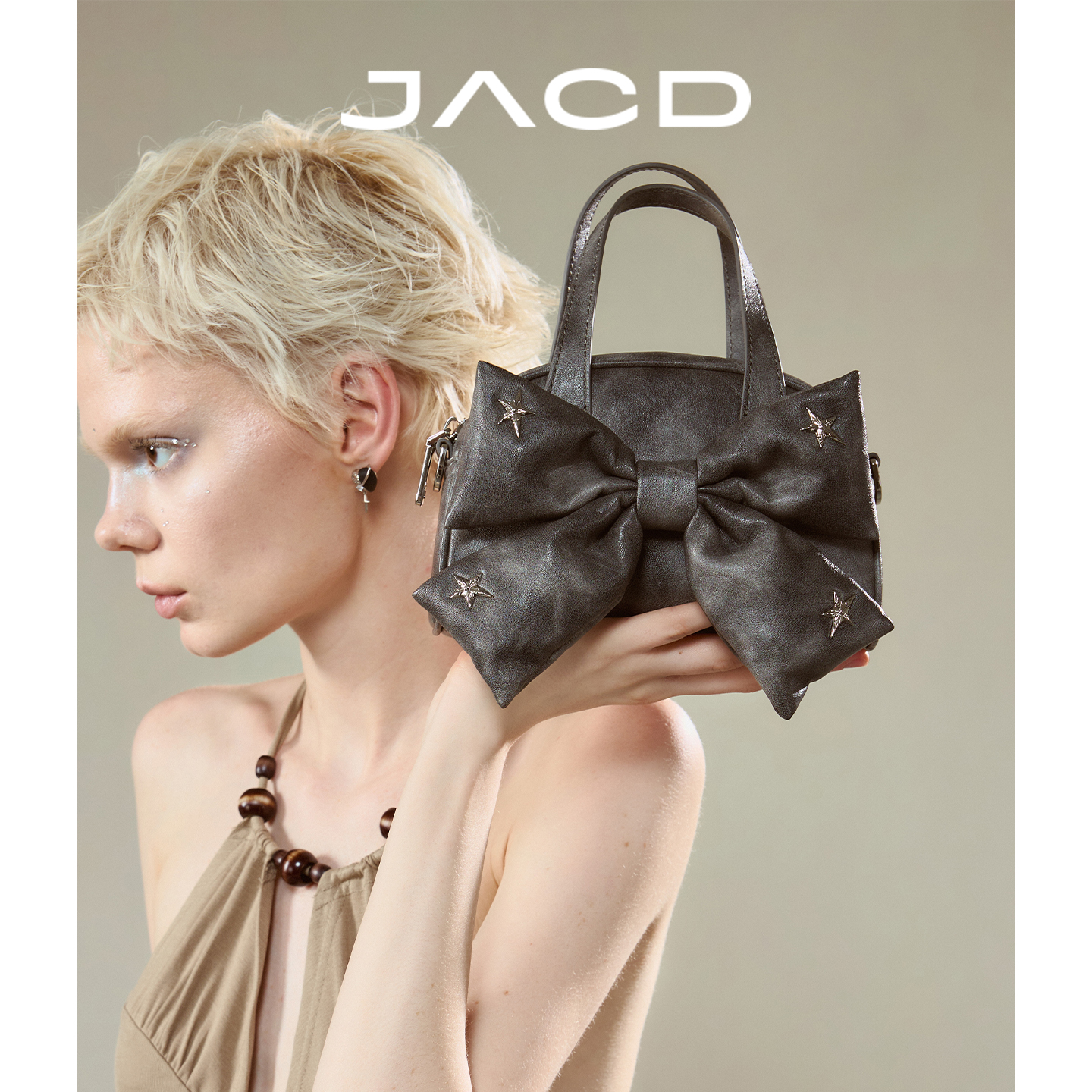 JACD【拾荒少女】可爱蝴蝶结包包女2025新款夏日手提斜挎小包女包