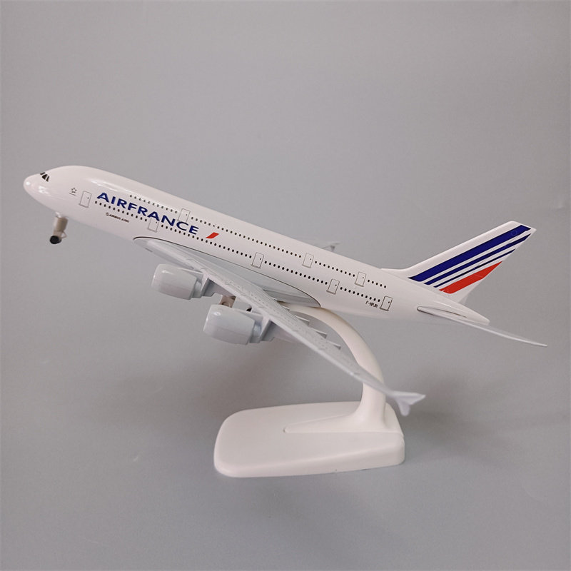 带起落架20cm法国航空航模空客机A380金属合金仿真飞机模型摆件