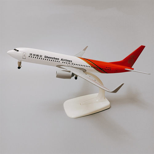 带起落架20cm深圳航空 深航 波音机B737合金仿真飞机模型金属航模