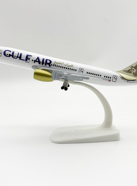 带轮子19cm海湾航空GULF AIR波音机B787合金仿真飞机模型金属航模