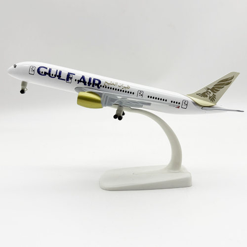 带轮子19cm海湾航空GULF AIR波音机B787合金仿真飞机模型金属航模