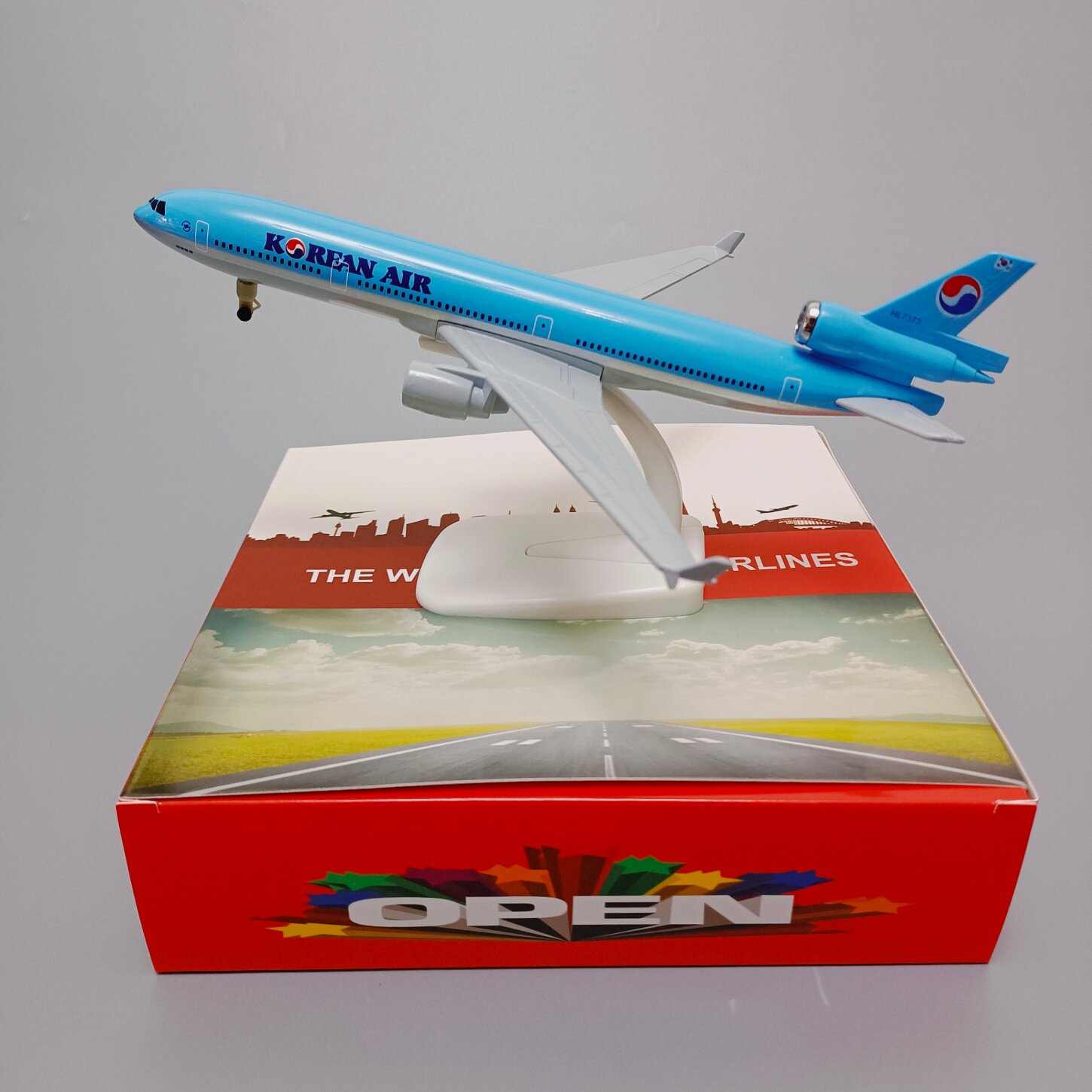 带起落架20cm韩国航空Korean麦道MD-11合金仿真飞机模型金属航模