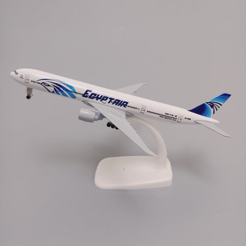 带轮子19cm埃及航空EGYPTAIR波音机B777合金仿真飞机模型金属航模