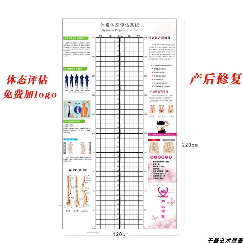 防水防潮产后修复体态评估表