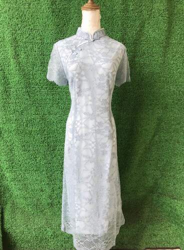 专柜正品 江NZM 80240  春夏款 蕾丝　 旗袍 连衣裙