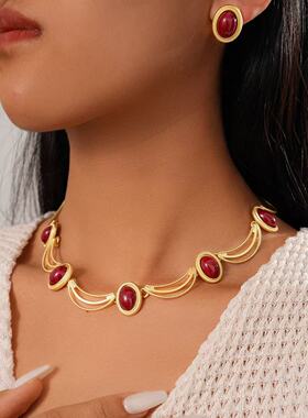 铜合金项链D340 时尚轻奢气质百搭优雅精致项链