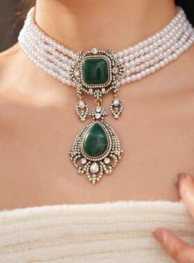 铜合金项链  D090  百搭复古时尚气质轻奢项链