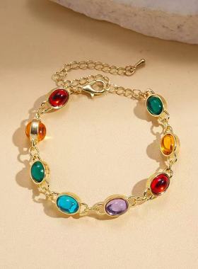 铜合金手链 D390 时尚气质百搭复古精美手链