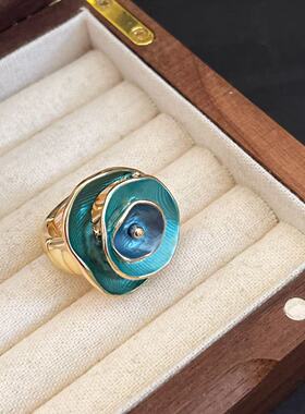 铜合金弹力绳戒指 A349  时尚轻奢气质百搭优雅精致弹力绳戒指