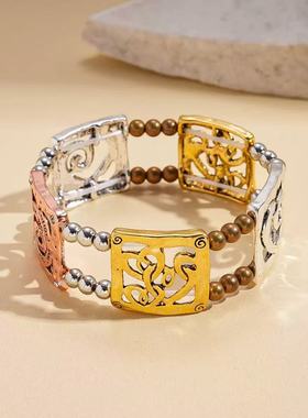 铜合金手链 D414 轻奢时尚复古气质百搭手链