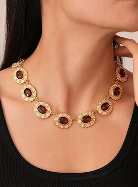 铜合金项链 H362 时尚轻奢气质百搭优雅精致项链