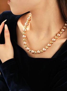 铜合金项链 D409 气质轻奢百搭复古时尚项链