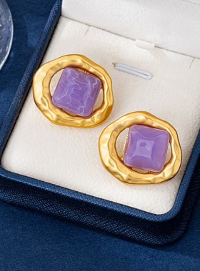 铜合金耳饰 D410 轻奢时尚百搭复古耳饰