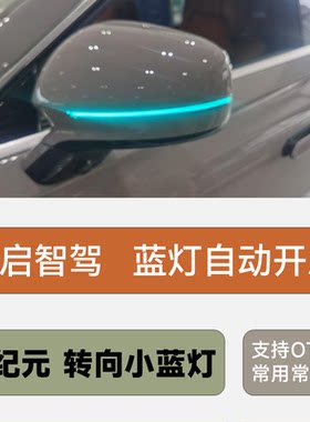 星纪元ET后视镜转向小蓝灯自动驾驶转向指示灯智驾小蓝灯