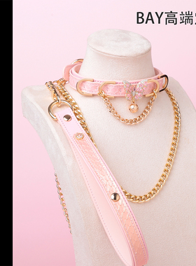 【BAY高端定制】蟒蛇皮项圈钻石蝴蝶puppy女颈带K9脖圈定制choker