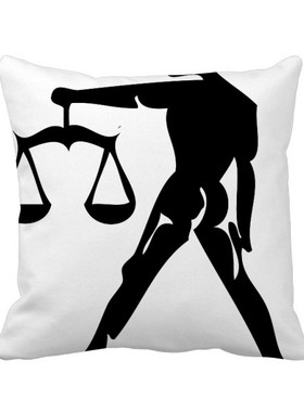 志剪影插画图案方形抱枕靠枕沙发靠垫双面含芯礼物学校幼儿园装饰