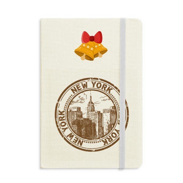 典国家城市地标邮戳插图案笔记本记事本子圣诞铃铛学校幼儿园装饰