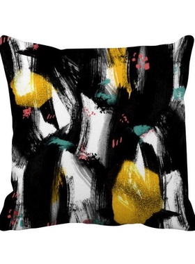 术纹理插画图案方形抱枕靠枕沙发靠垫双面含芯礼物学校幼儿园装饰