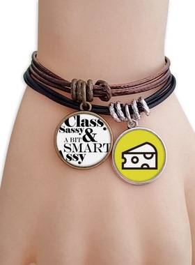 聪明机智小烦人短语双牌饰品手链学校幼儿园装饰