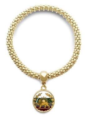 伊朗波斯国徽标志符号圆形手链