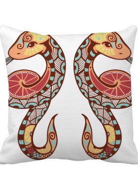 座标志插画图案方形抱枕靠枕沙发靠垫双面含芯礼物学校幼儿园装饰