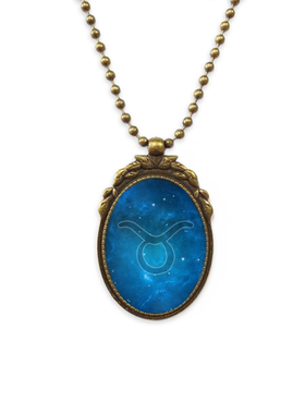 星空椭圆形古铜色欧式礼物金牛座