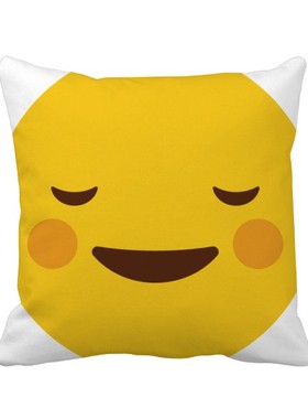 可爱网聊表情包方形抱枕靠枕沙发靠垫双面含芯礼物学校幼儿园装饰