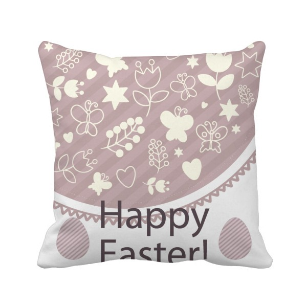 沙发靠垫礼物复活节紫色方形抱枕