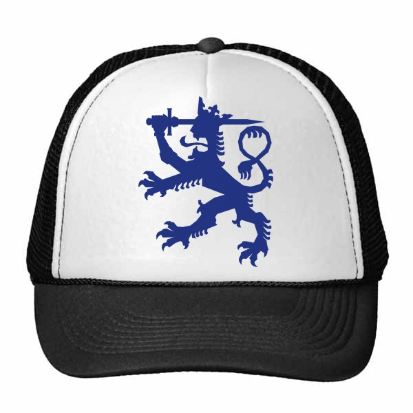 芬兰国徽标志符号创意个性鸭舌帽棉质户外运动帽子休闲时尚棒球帽