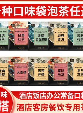 多款 夏季冷泡茶包 红茶绿茶茉莉花茶普洱苦荞蜜桃乌龙茶酒店专用