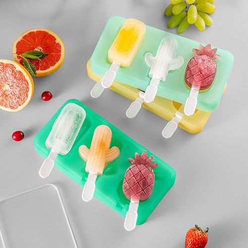 James.F食品级硅胶冰膜冰棍冰淇淋自制冰糕棒冰棒手工自制模具