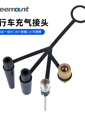 自行车充气配件气针打气筒接头便携式美法嘴转换篮球床垫金属球针