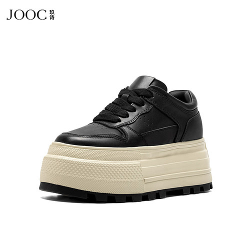 秋季厚底系带休闲鞋JOOC百搭