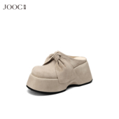 勃肯鞋 女 新款 时装 甜心高妹 JOOC玖诗蝴蝶结厚底包头拖2026春季