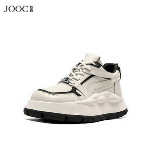 JOOC玖诗厚底老爹板鞋女春夏新款系带休闲鞋增高运动鞋潮鞋